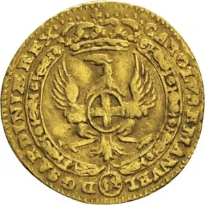 Carlo Emanuele III di Savoia 1730 1773 Regno di Sardegna Periodo anteriore alla riforma monetaria del 1754 Mezzo zecchino da 4,17 lire 1744 1746 Annunciazione 17,0 17,5 mm 1,68 1,73 g Au dritto