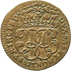 Carlo Emanuele III di Savoia 1730 1773 Regno di Sardegna Periodo anteriore alla riforma monetaria del 1754 Soldo da 12 denari 1745 1750 Cifre del sovrano 2 tipo 19 21 mm 1,32 2,02 g Mi rovescio
