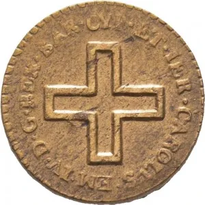 Carlo Emanuele IV di Savoia 1796 1800 Regno di Sardegna 2 denari da 1 6 di soldo 1798 1800 Nodo d'amore 16 17 mm 1,55 2,05 g Cu dritto