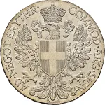 Colonia Eritrea Vittorio Emanuele III di Savoia 1900 1936 Re Tallero d'Italia 1918 Aquila spiegata 40 mm 27,997 28,137 g Ag rovescio