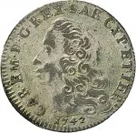 Regno di Sardegna Carlo Emanuele III di Savoia 1730 1773 Periodo anteriore alla riforma monetaria del 1754 5 soldi 1742 1749 Scudo a cartoccio 3 tipo 25 mm 3,65 4,76 g Mi dritto