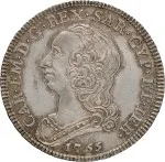 Regno di Sardegna Carlo Emanuele III di Savoia 1730 1773 Periodo posteriore alla riforma monetaria del 1754 Quarto di scudo 1755 1772 Scudo rotondo 30 mm 8,24 8,79 g Ag dritto