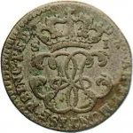 Regno di Sardegna Carlo Emanuele III di Savoia 1730 1773 Periodo posteriore alla riforma monetaria del 1754 Soldo da 12 denari 1755 1772 Cifre del sovrano 19 mm 1,7 1,91 g Mi rovescio