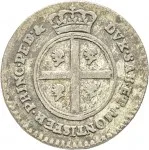 Regno di Sardegna Carlo Emanuele III di Savoia 1730 1773 Periodo posteriore alla riforma monetaria del 1754Monetazione per la Sardegna Mezzo reale da 2,6 soldi 1768 1772 Scudo rotondo 20 mm 2,1 2,65 g Mi rovescio