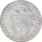 Regno di Sardegna Carlo Emanuele III di Savoia 1730 1773 Periodo posteriore alla riforma monetaria del 1754Monetazione per la Sardegna Mezzo scudo da 5 reali 1768 1772 Scudo a cartoccio 33 mm 11,42 11,6 g Ag rovescio