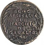 Regno di Sardegna Carlo Emanuele III di Savoia 1730 1773Assedio franco ispanico di Alessandria 10 soldi 1746 Aquila spiegata 27 mm 5,15 10,03 g Cu rovescio