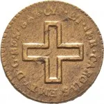 Regno di Sardegna Carlo Emanuele IV di Savoia 1796 1800 2 denari da 1 6 di soldo 1798 1800 Nodo d'amore 16 mm 1,55 2,05 g Cu dritto