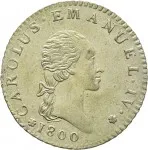 Regno di Sardegna Carlo Emanuele IV di Savoia 1796 1800 7,6 soldi 1800 Scudo ovale a cartoccio 2 tipo 25 mm 4,52 4,95 g Mi dritto
