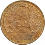 Regno d'Italia Regnando Vittorio Emanuele III di Savoia 1900 1946Gettoni delle Esposizioni Gettone da 20 centesimi 1906 Valore 27.5 mm 9,08 9,86 g rovescio