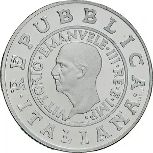 Repubblica Italiana Lire 1946 2001 Repubblica Italiana Emissioni in argento confezionate 1 lira 2000 Storia della Lira Aquila imperiale 2 tipo 34 mm 21,89 22,11 g Ag dritto