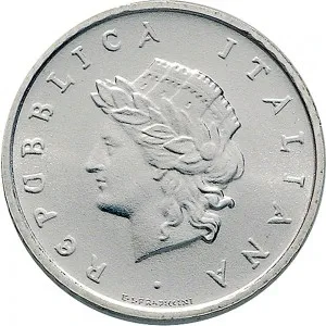 Repubblica Italiana Lire 1946 2001 Repubblica Italiana Emissioni in argento confezionate 100 lire 1993 Banca d'Italia 22 mm 4,4 4,6 g Ag dritto