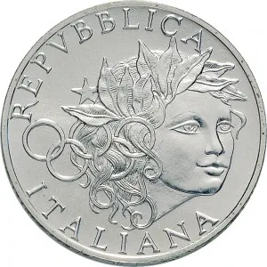 Repubblica Italiana Lire 1946 2001 Repubblica Italiana Emissioni in argento confezionate 1.000 lire 1996 XXVI Olimpiade di Atlanta 31,4 mm 14,527 14,673 g Ag dritto