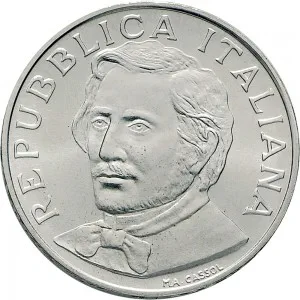 Repubblica Italiana Lire 1946 2001 Repubblica Italiana Emissioni in argento confezionate 1.000 lire 1997 Gaetano Donizetti 31,4 mm 14,527 14,673 g Ag dritto