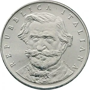 Repubblica Italiana Lire 1946 2001 Repubblica Italiana Emissioni in argento confezionate 1.000 lire 2001 Giuseppe Verdi 31,4 mm 14,527 14,673 g Ag dritto