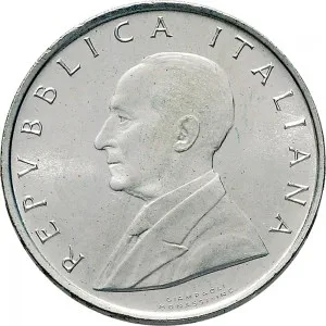 Repubblica Italiana Lire 1946 2001 Repubblica Italiana Emissioni in argento confezionate 500 lire 1974 Guglielmo Marconi 29 mm 10,945 11,055 g Ag dritto