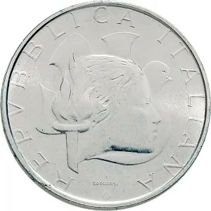 Repubblica Italiana Lire 1946 2001 Repubblica Italiana Emissioni in argento confezionate 500 lire 1984 XXIII Olimpiade di Los Angeles 29 mm 10,945 11,055 g Ag dritto