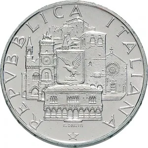 Repubblica Italiana Lire 1946 2001 Repubblica Italiana Emissioni in argento confezionate 500 lire 1985 Collegio del Mondo Unito dellAdriatico 29 mm 10,945 11,055 g Ag dritto