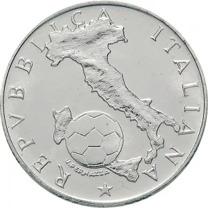 Repubblica Italiana Lire 1946 2001 Repubblica Italiana Emissioni in argento confezionate 500 lire 1986 Mondiali di calcio Messico 29 mm 10,945 11,055 g Ag dritto