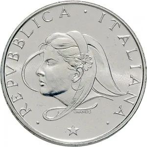 Repubblica Italiana Lire 1946 2001 Repubblica Italiana Emissioni in argento confezionate 500 lire 1987 Famiglia 29 mm 10,945 11,055 g Ag dritto
