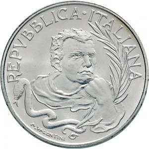 Repubblica Italiana Lire 1946 2001 Repubblica Italiana Emissioni in argento confezionate 500 lire 1989 Tommaso Campanella 29 mm 10,945 11,055 g Ag dritto