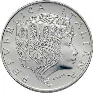 Repubblica Italiana Lire 1946 2001 Repubblica Italiana Emissioni in argento confezionate 500 lire 1991 Ponte Milvio 32 mm 14,945 15,055 g Ag dritto