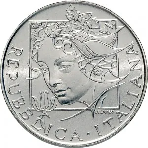 Repubblica Italiana Lire 1946 2001 Repubblica Italiana Emissioni in argento confezionate 500 lire 1992 Flora e fauna da salvare 2 tipo 32 mm 14,945 15,055 g Ag dritto