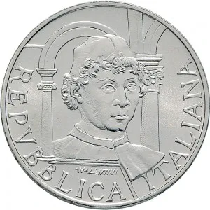 Repubblica Italiana Lire 1946 2001 Repubblica Italiana Emissioni in argento confezionate 500 lire 1992 Piero della Francesca 29 mm 10,945 11,055 g Ag dritto