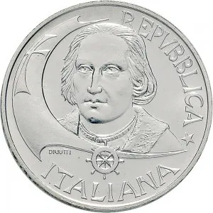 Repubblica Italiana Lire 1946 2001 Repubblica Italiana Emissioni in argento confezionate 500 lire 1992 Scoperta dell'America 4 tipo 29 mm 10,945 11,055 g Ag dritto