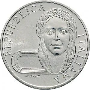 Repubblica Italiana Lire 1946 2001 Repubblica Italiana Emissioni in argento confezionate 500 lire 1992 XXV Olimpiade di Barcellona 32 mm 14,945 15,055 g Ag dritto