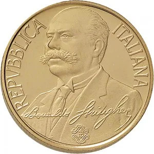 Repubblica Italiana Lire 1946 2001 Repubblica Italiana Emissioni in oro confezionate 50.000 lire 1993 Banca d'Italia 20 mm 7,4625 7,5375 g Au dritto