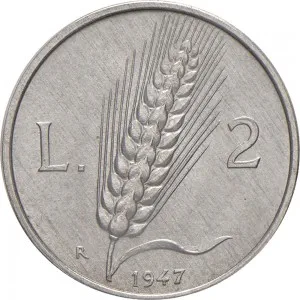 Repubblica Italiana Lire 1946 2001 Repubblica Italiana Monetazione del primo periodo fino al 1950 2 lire