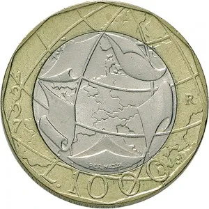 Repubblica Italiana Lire 1946 2001 Repubblica Italiana Monetazione del secondo periodo dal 1951 1.000 lire