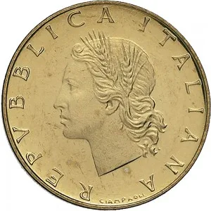 Repubblica Italiana Lire 1946 2001 Repubblica Italiana Monetazione del secondo periodo dal 1951 20 lire 1968 2001 Ramo di quercia 2 tipo 21,3 mm 3,528 3,672 g Ba dritto