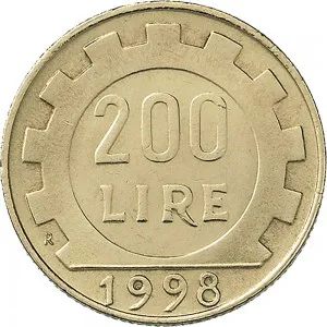 Repubblica Italiana Lire 1946 2001 Repubblica Italiana Monetazione del secondo periodo dal 1951 200 lire