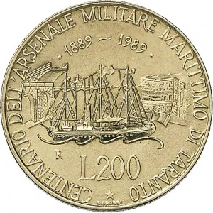 Repubblica Italiana Lire 1946 2001 Repubblica Italiana Monetazione del secondo periodo dal 1951 200 lire