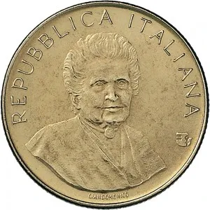 Repubblica Italiana Lire 1946 2001 Repubblica Italiana Monetazione del secondo periodo dal 1951 200 lire 1980 Maria Montessori 24 mm 4,9 5,1 g Ba dritto
