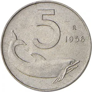 Repubblica Italiana Lire 1946 2001 Repubblica Italiana Monetazione del secondo periodo dal 1951 5 lire