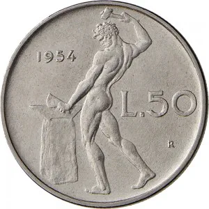 Repubblica Italiana Lire 1946 2001 Repubblica Italiana Monetazione del secondo periodo dal 1951 50 lire
