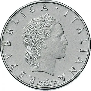 Repubblica Italiana Lire 1946 2001 Repubblica Italiana Monetazione del secondo periodo dal 1951 50 lire 1990 1995 Vulcano 2 tipo 16,55 mm 2,55 2,85 g Ac dritto