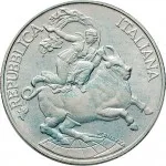 Repubblica Italiana Repubblica Italiana Lire 1946 2001Emissioni in argento confezionate 10.000 lire 1995 Conferenza di Messina 34 mm 21,89 22,11 g Ag dritto
