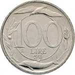 Repubblica Italiana Repubblica Italiana Lire 1946 2001Monetazione del secondo periodo dal 1951 100 lire 1993 Italia turrita 1 tipo 22 mm 4,4 4,6 g CuNi rovescio