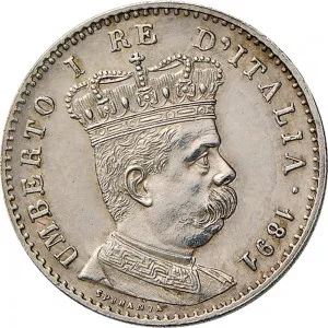 Umberto I di Savoia 1878 1900 Colonia Eritrea 2 10 di tallero da 1 lira
