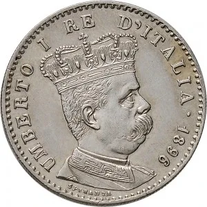 Umberto I di Savoia 1878 1900 Colonia Eritrea 2 10 di tallero da 1 lira