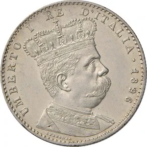 Umberto I di Savoia 1878 1900 Colonia Eritrea 4 10 di tallero da 2 lire