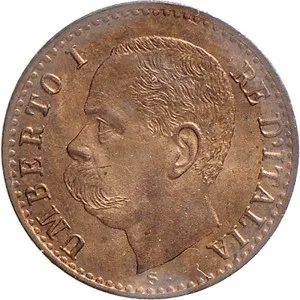 Umberto I di Savoia 1878 1900 Regno d'Italia 1 centesimo