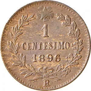Umberto I di Savoia 1878 1900 Regno d'Italia 1 centesimo