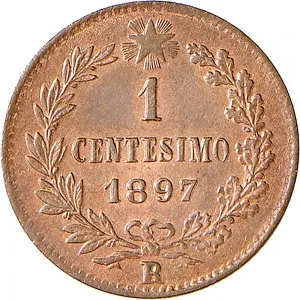 Umberto I di Savoia 1878 1900 Regno d'Italia 1 centesimo