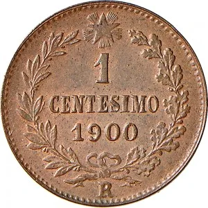 Umberto I di Savoia 1878 1900 Regno d'Italia 1 centesimo