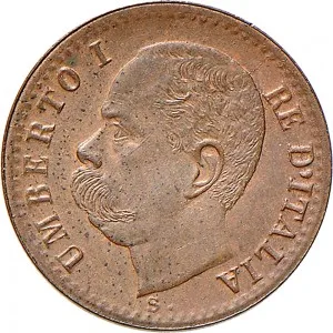 Umberto I di Savoia 1878 1900 Regno d'Italia 1 centesimo