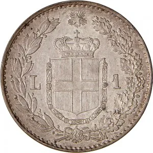 Umberto I di Savoia 1878 1900 Regno d'Italia 1 lira